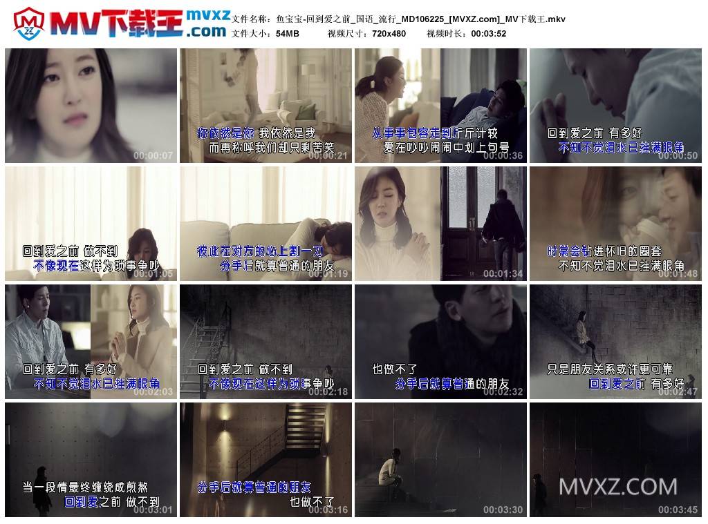 鱼宝宝-回到爱之前_国语_流行_MD106225